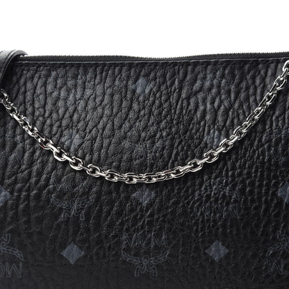 MCM Visetos Medium Millie Chain Crossbody Bag Black 11 of 11