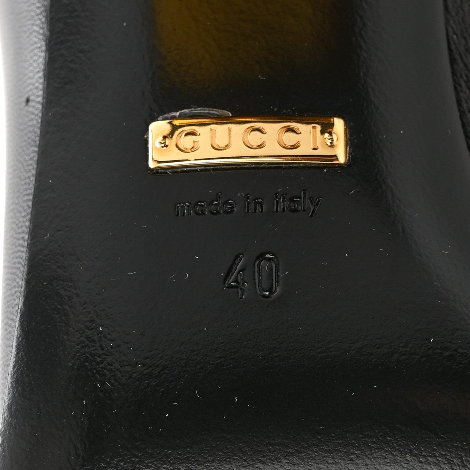 Gucci Malaga Kid Horsebit 75mm Pumps 40 Black 9 of 10