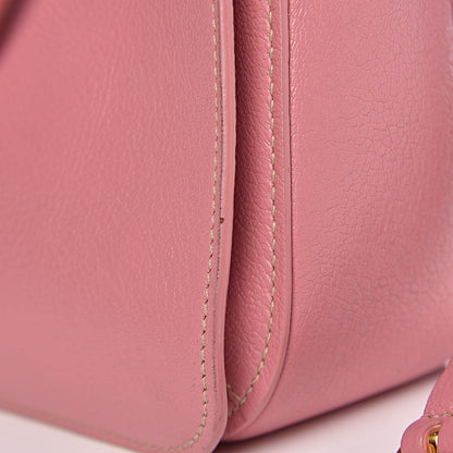 Miu Miu Goatskin Madras Shopping Tote Rosa 22 of 22