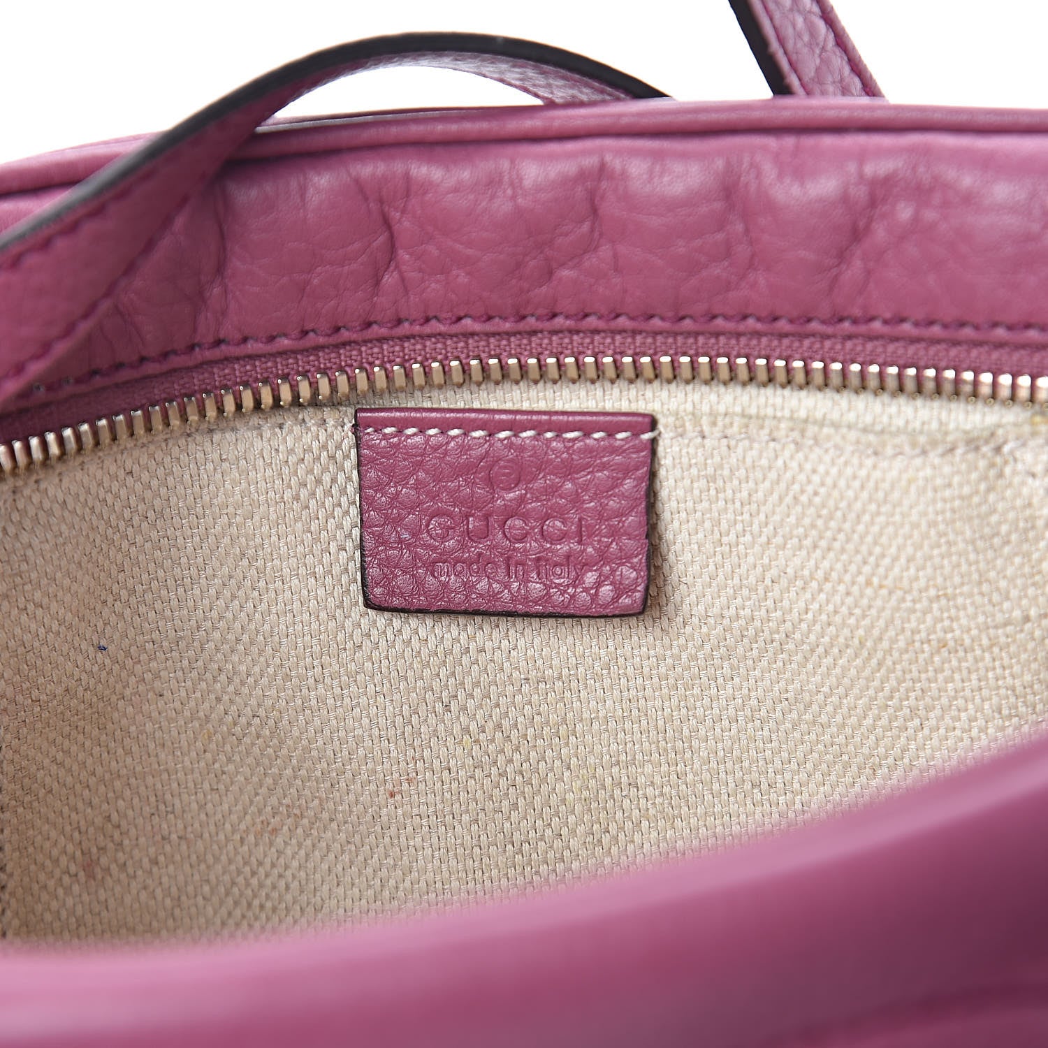 Gucci Pebbled Calfskin Small Soho Disco Bag Peonia Flower 6 of 15