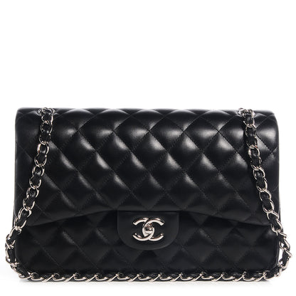 Chanel Lambskin Jumbo Double Flap Black 1 of 10