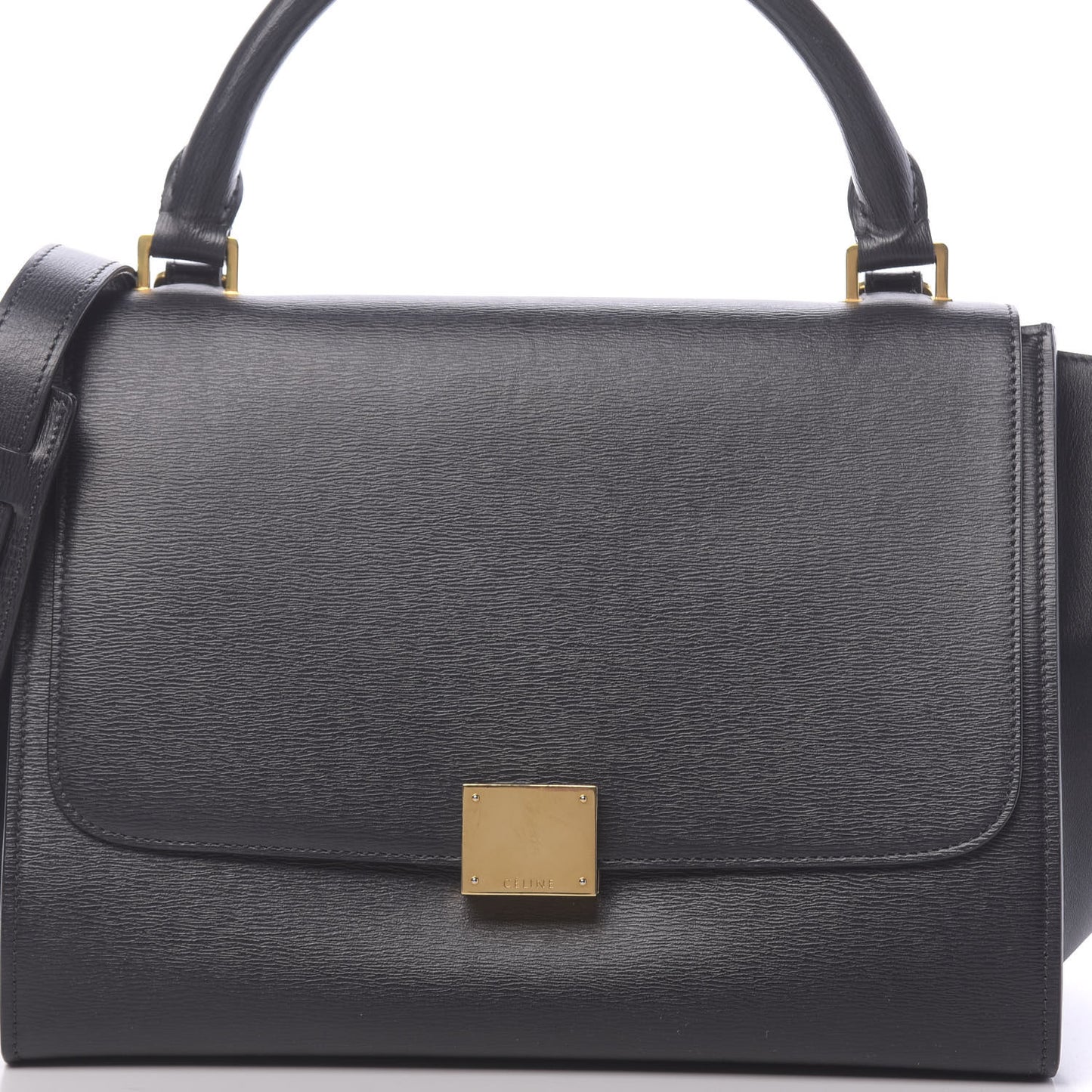 Liege Calfskin Small Trapeze Black