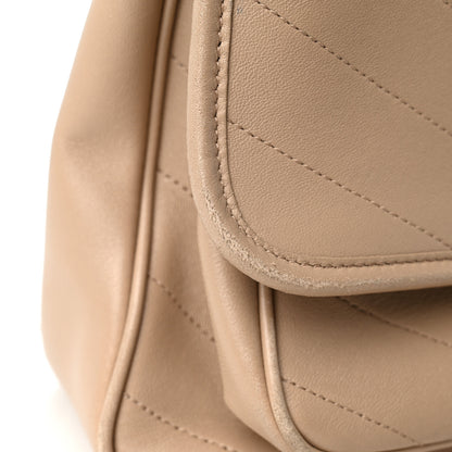 Saint Laurent Lambskin Matelasse Monogram Medium Niki Chain Satchel Dark Beige 12 of 12