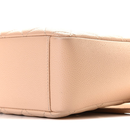 Chanel Caviar Quilted Petit Shopping Tote PST Light Beige 10 of 10