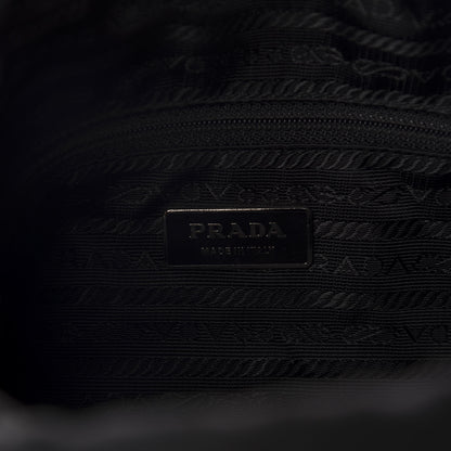 Prada Nylon Flat Messenger Bag Black 8 of 10