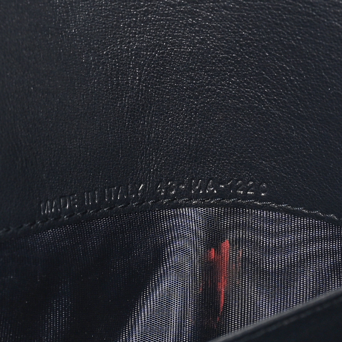 Oblique Saddle Chain Long Wallet Blue
