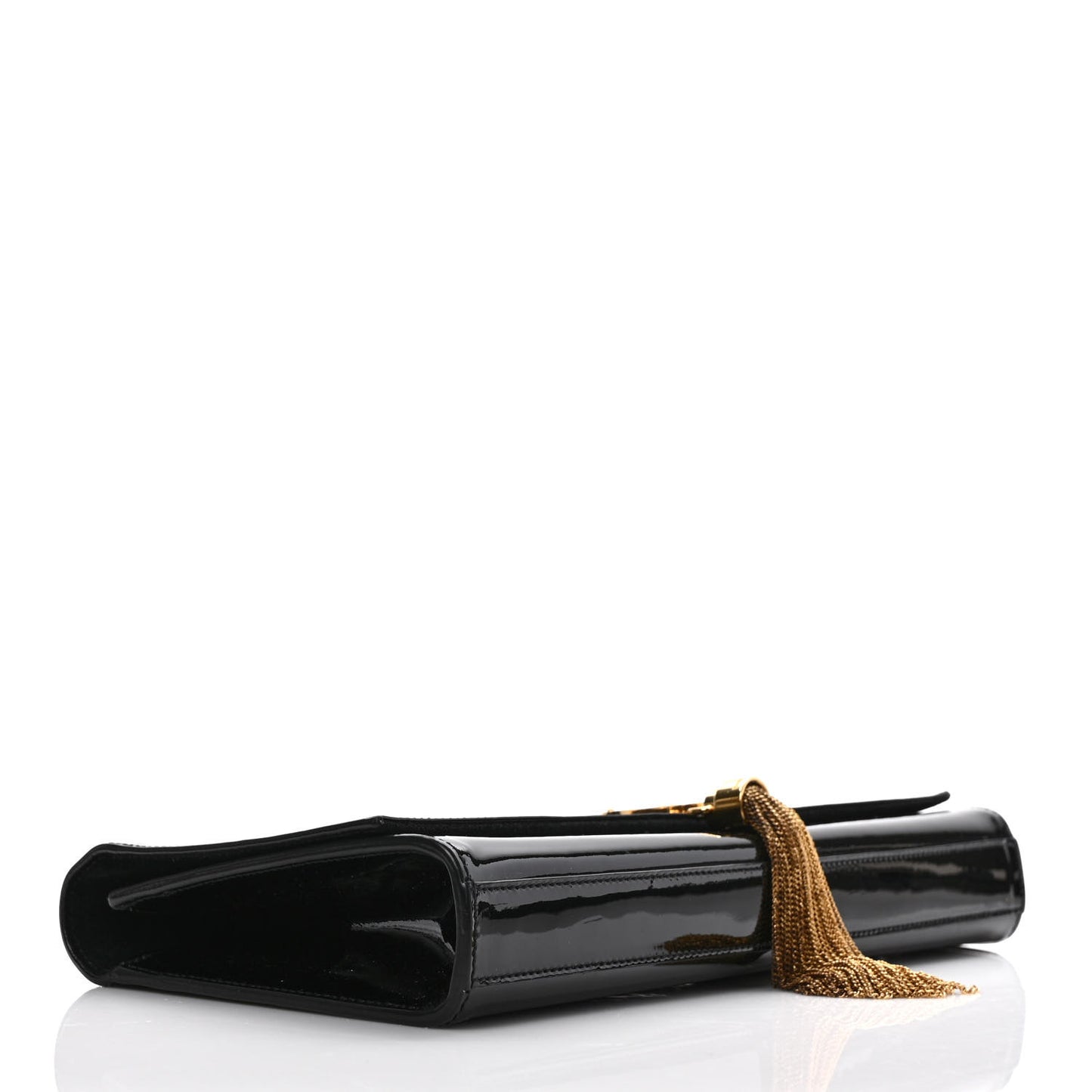 Patent Cassandre Tassel Clutch Black
