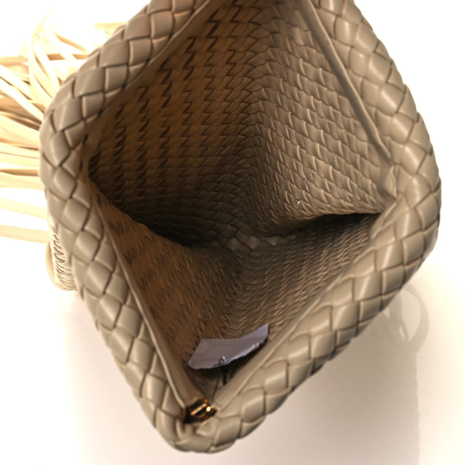 Bottega Veneta Nappa Intrecciato The Fringe Crisscross Bag Porridge 5 of 13
