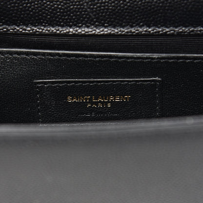 Saint Laurent Grain De Poudre Small Monogram Kate Satchel Black 5 of 9