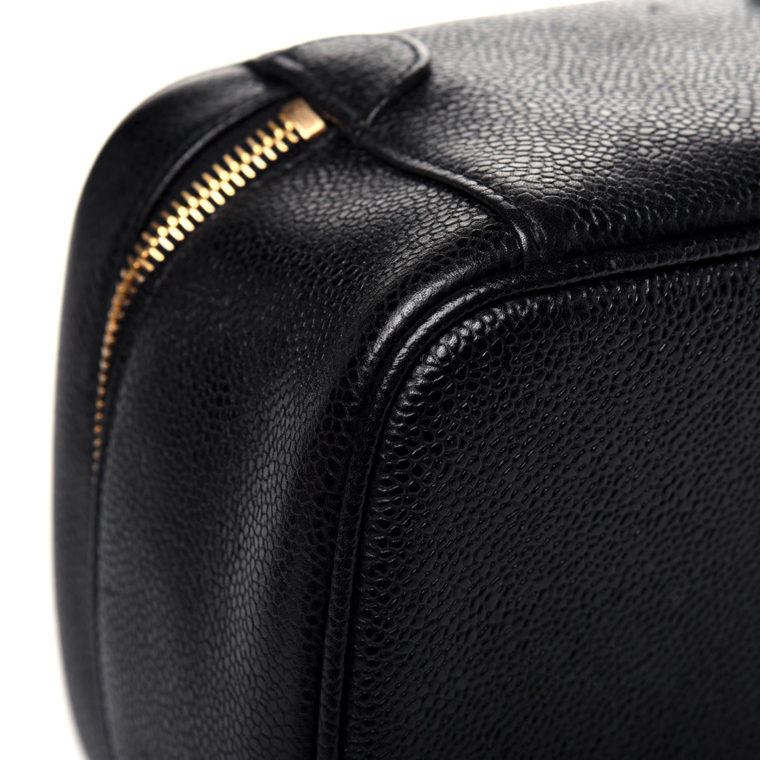 Chanel Caviar Vanity Cosmetic Case Black 14 of 21