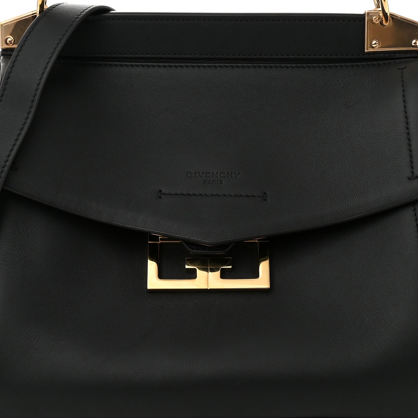 Calfskin Small Mystic Shoulder Bag Black