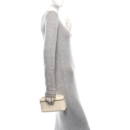 Loro Piana Grained Calfskin L19 Extra Pocket Pouch Whisper White 2 of 9