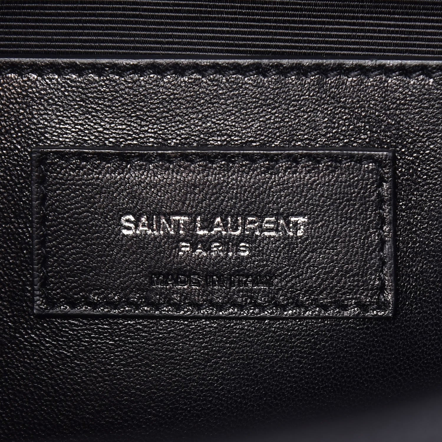 Saint Laurent Grain De Poudre Medium Classic Monogram Kate Satchel Black 6 of 9