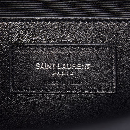 Saint Laurent Grain De Poudre Medium Classic Monogram Kate Satchel Black 6 of 9