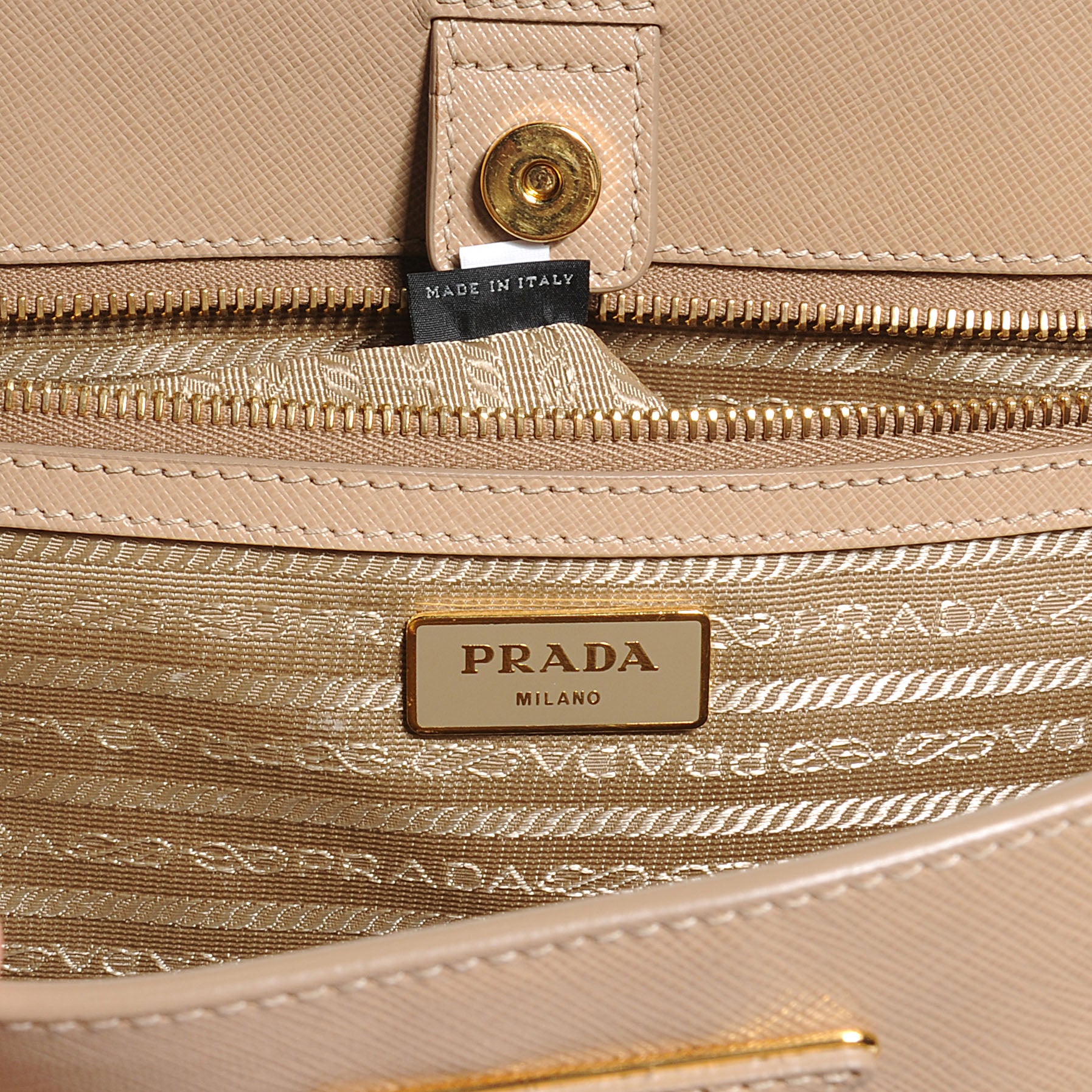 Prada Saffiano Lux Large Tote Sabbia 8 of 10