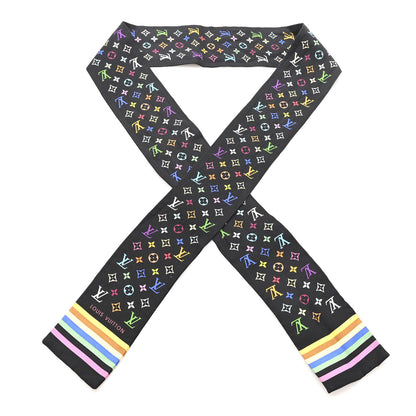 Louis Vuitton LV X TM Silk Monogram Multicolor Bandeau Black 1 of 4