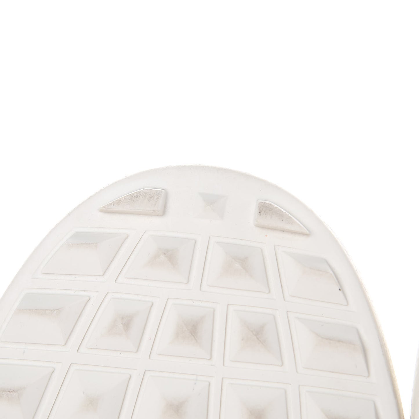 Calfskin Patent Rockstud Open Sneakers 39 White Rosso Valentino