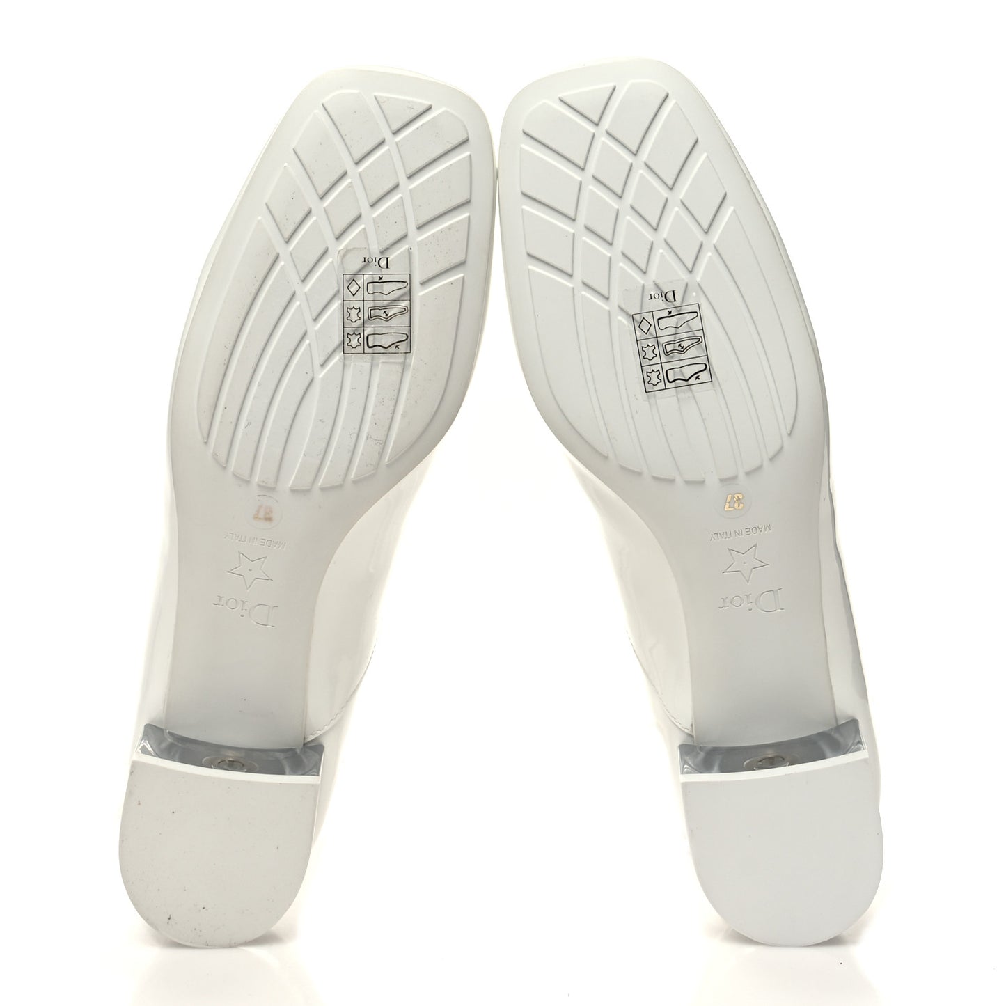 Patent Diorarty 30mm Pumps 37 White