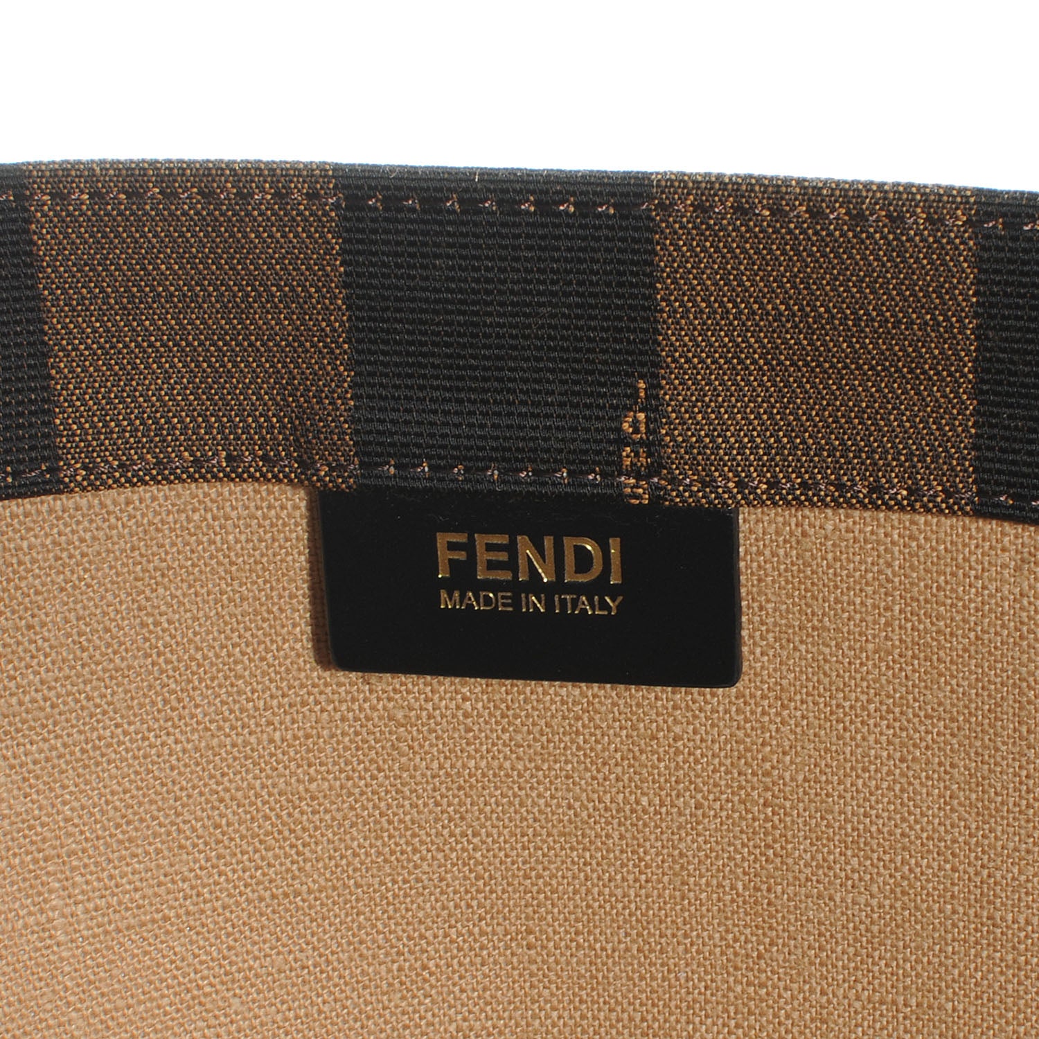 Fendi Pequin Shopping Tote Tobacco 6 of 8