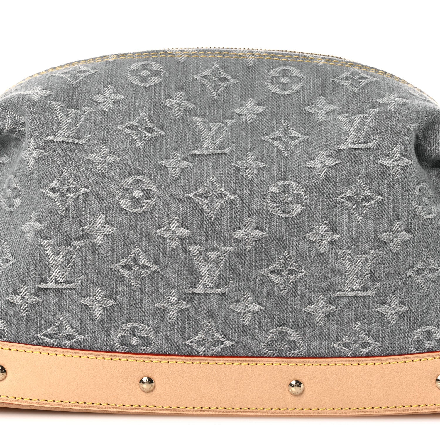 Louis Vuitton Monogram Denim Cosmetic Pouch GM Cloudy Cloudy Grey 7 of 11