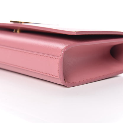 Saint Laurent Grain De Poudre Classic Monogram Cassandre Clutch Pink 10 of 10