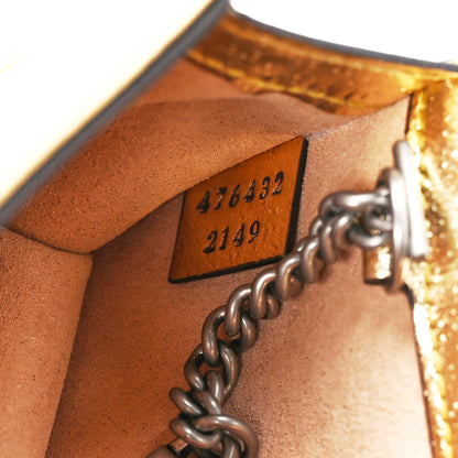 Gucci Metallic Calfskin Super Mini Dionysus Shoulder Bag Gold 7 of 12