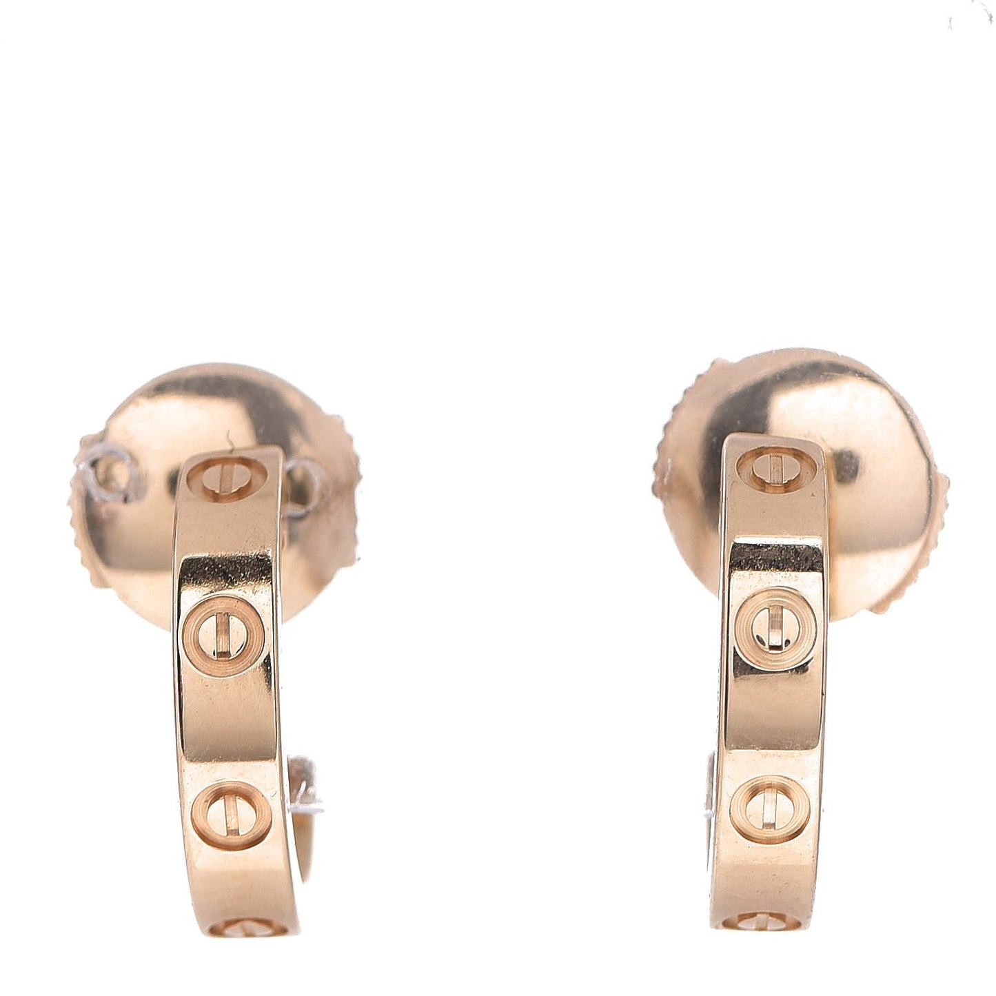 18K Yellow Gold Small LOVE Hoop Earrings
