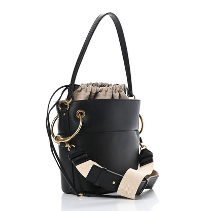 Chloe Smooth Calfskin Small Roy Bucket Bag Black 3 of 17