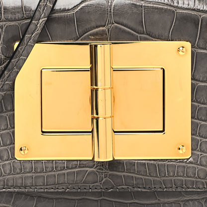 Tom Ford Alligator Natalia Bag Graphite 8 of 12