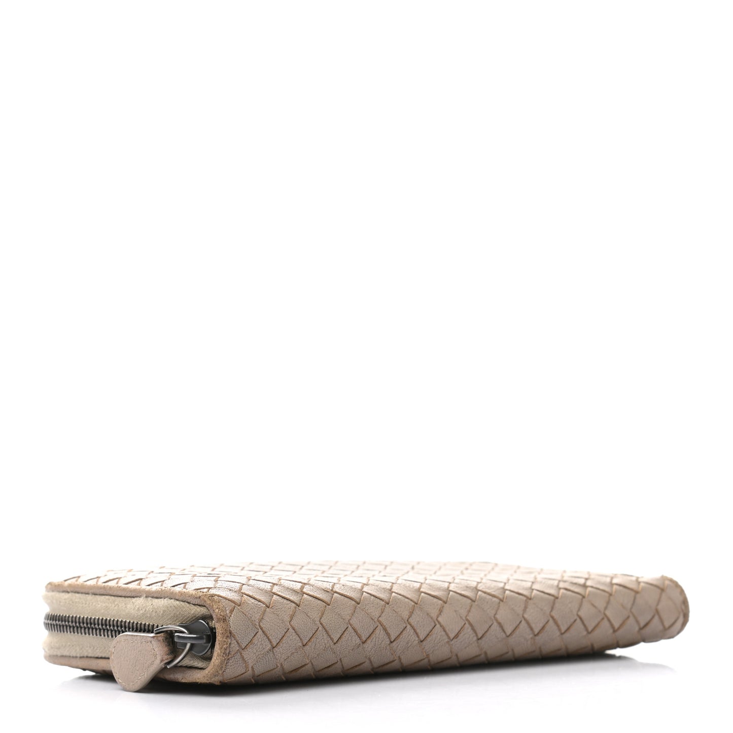 Nappa Intrecciato Zip Around Wallet Mink