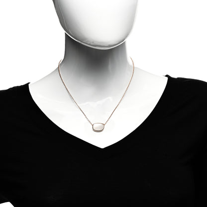 Roberto Coin 18K Rose Gold Mother of Pearl Amphibole Pendant Necklace 2 of 5