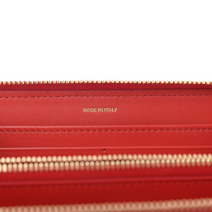 Burberry London Calfskin TB Zip Around Wallet Red 7 of 7