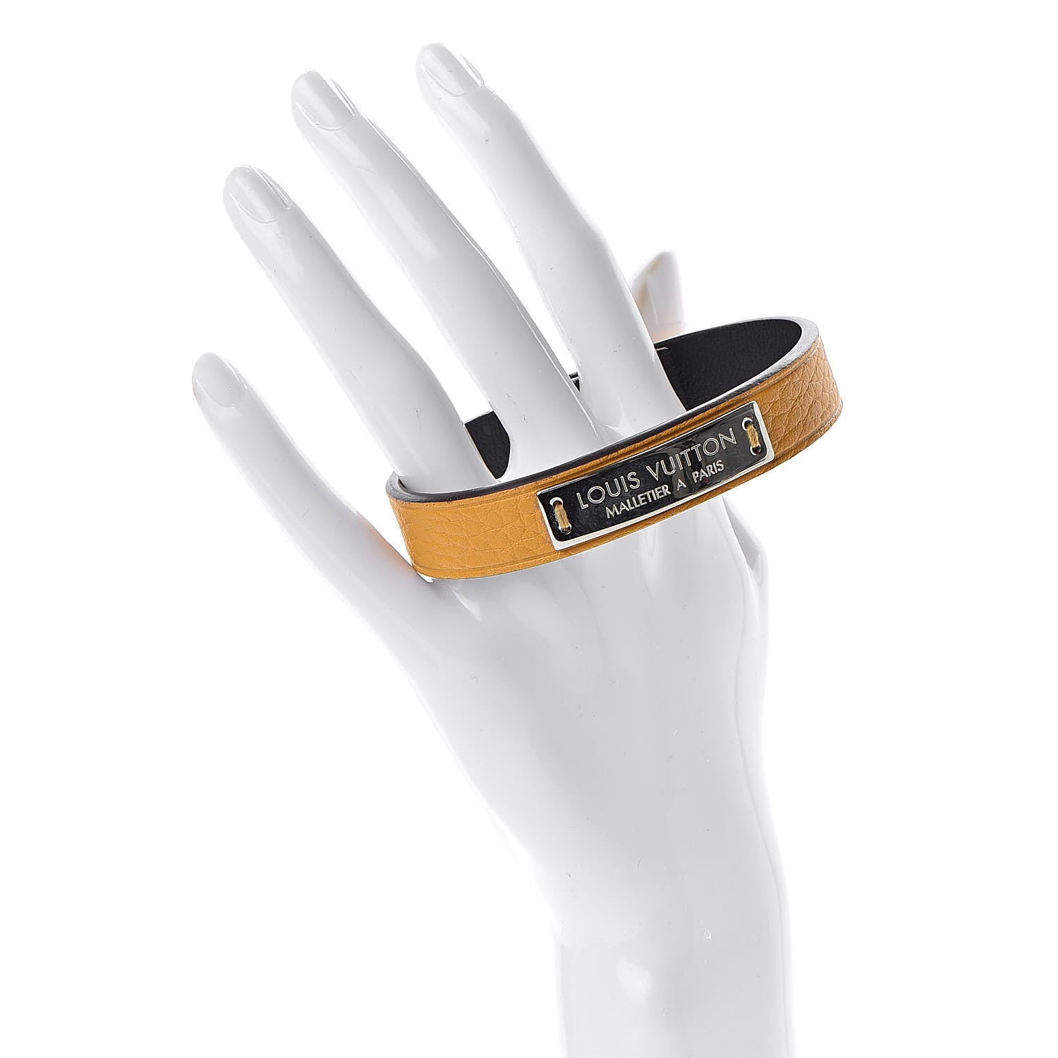 Louis Vuitton Taurillon Press it Bracelet 21Ocre 2 of 8