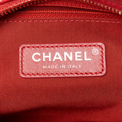 Chanel Aged Calfskin Quilted Medium Gabrielle Logo Hobo Red 6 of 11