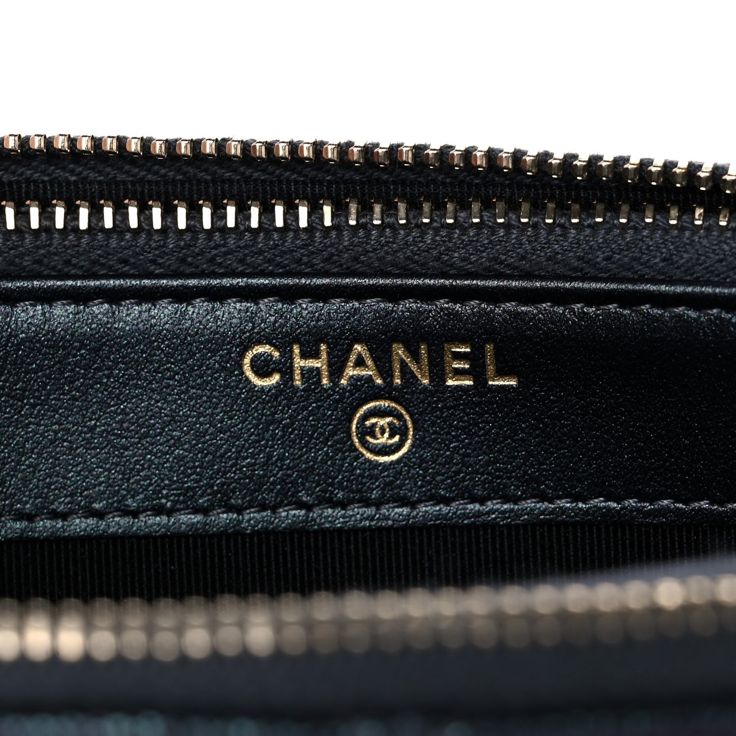 Chanel Iridescent Caviar Quilted Small Clutch With Chain Black 7 of 15