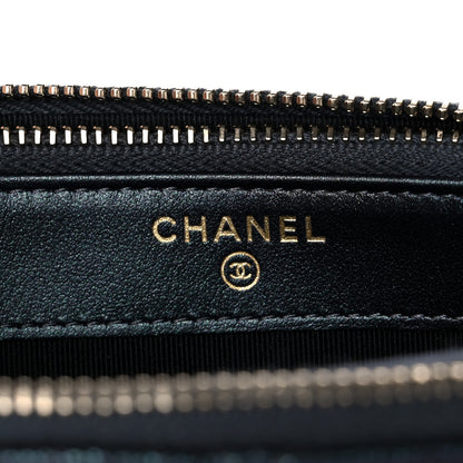 Chanel Iridescent Caviar Quilted Small Clutch With Chain Black 7 of 15