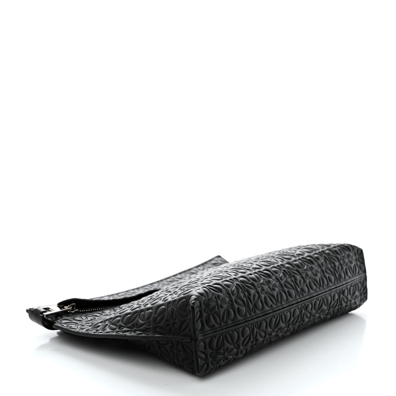 Loewe Calfskin Embossed Medium Repeat T Pouch Black 4 of 6