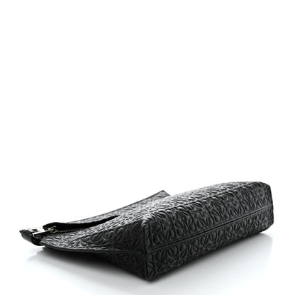 Loewe Calfskin Embossed Medium Repeat T Pouch Black 4 of 6