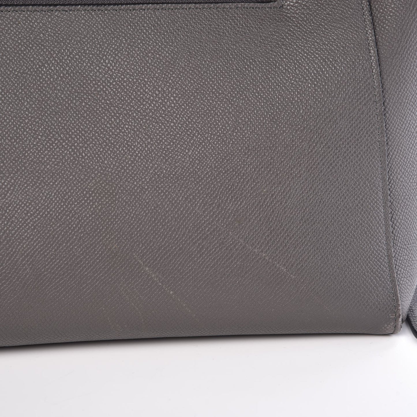 Grained Calfskin Mini Belt Bag Grey