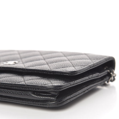 Chanel Caviar Quilted Wallet On Chain WOC Black 10 of 11