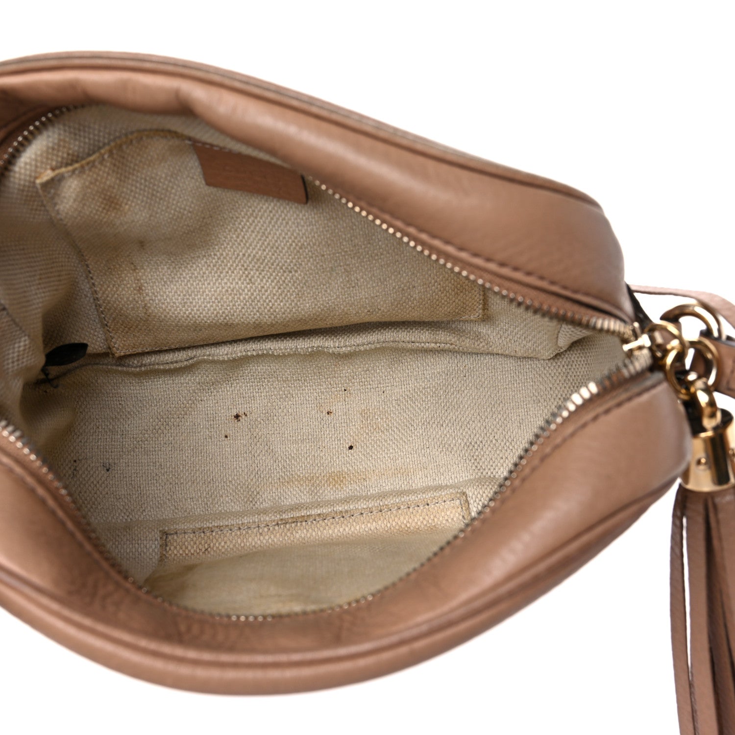Gucci Pebbled Calfskin Small Soho Disco Bag Camelia 5 of 27