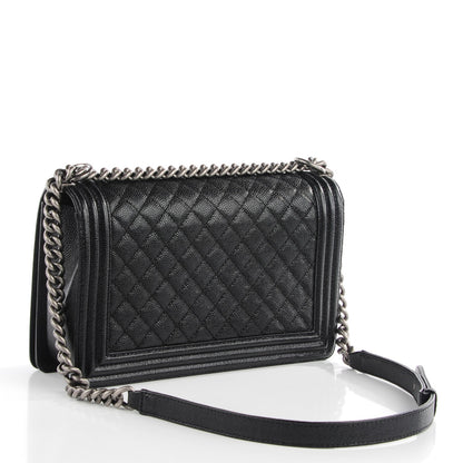 Chanel Caviar Quilted New Medium Boy Flap Black 3 of 9