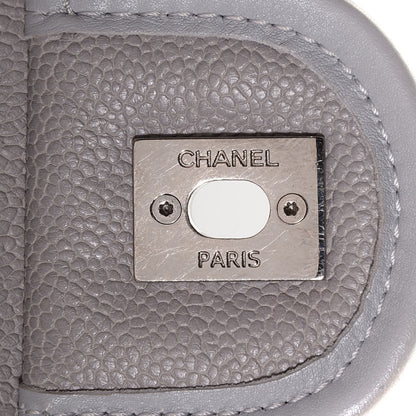 Chanel Caviar Quilted Medium French Riviera Flap Light Grey 2 of 8