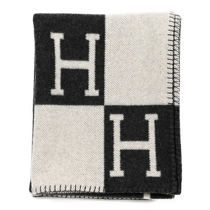 Hermes Wool Cashmere Avalon III Blanket Black 1 of 3
