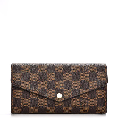 Louis Vuitton Damier Ebene Sarah Wallet NM 1 of 7