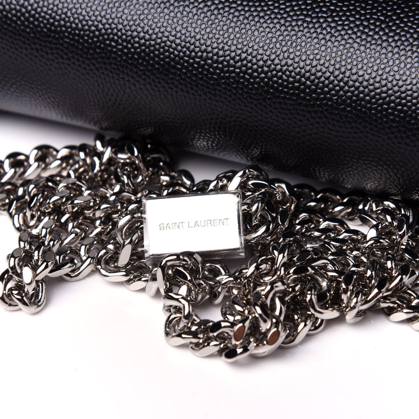 Grain De Poudre Medium Classic Monogram Kate Satchel Black