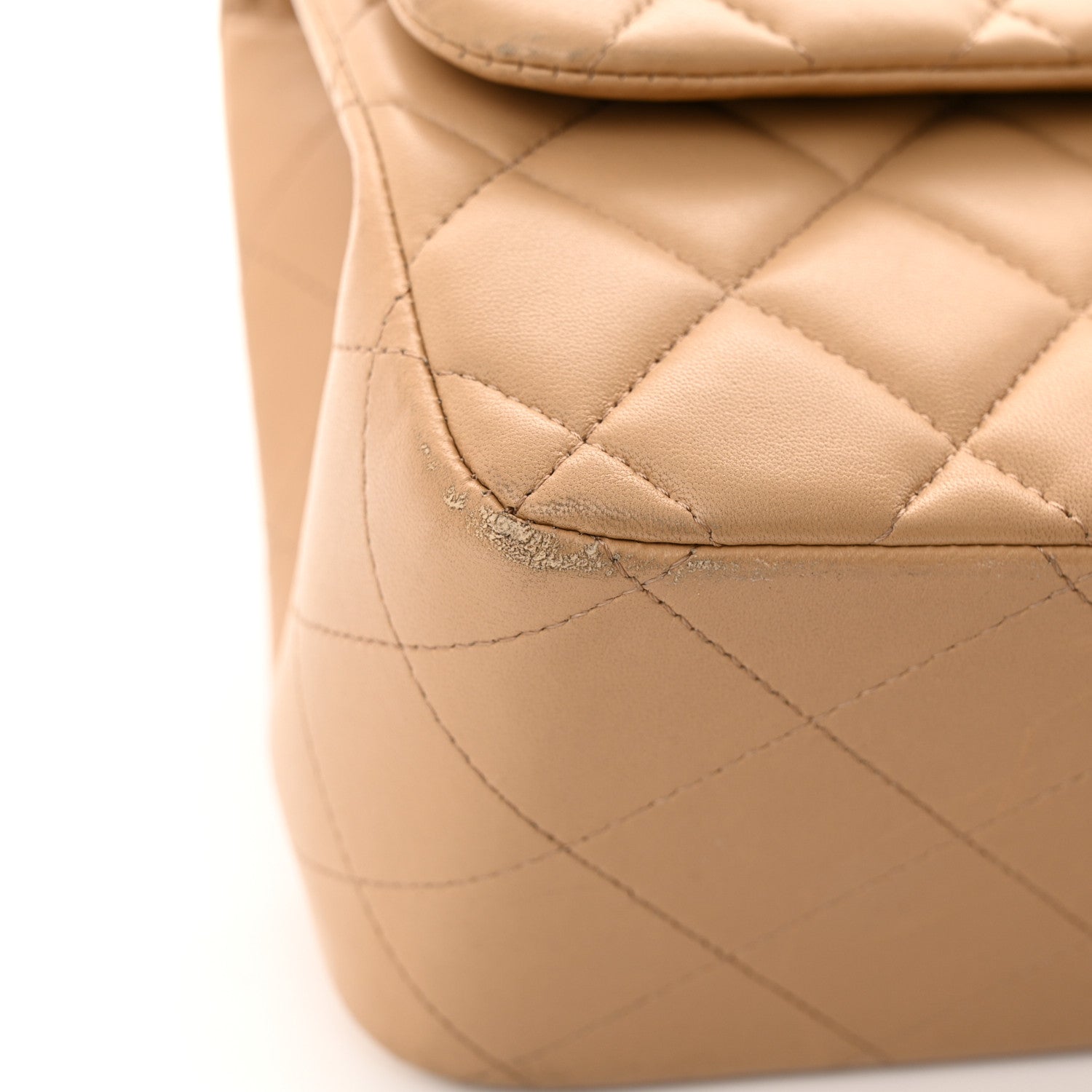 Chanel Lambskin Quilted Jumbo Double Flap Beige Clair 11 of 11