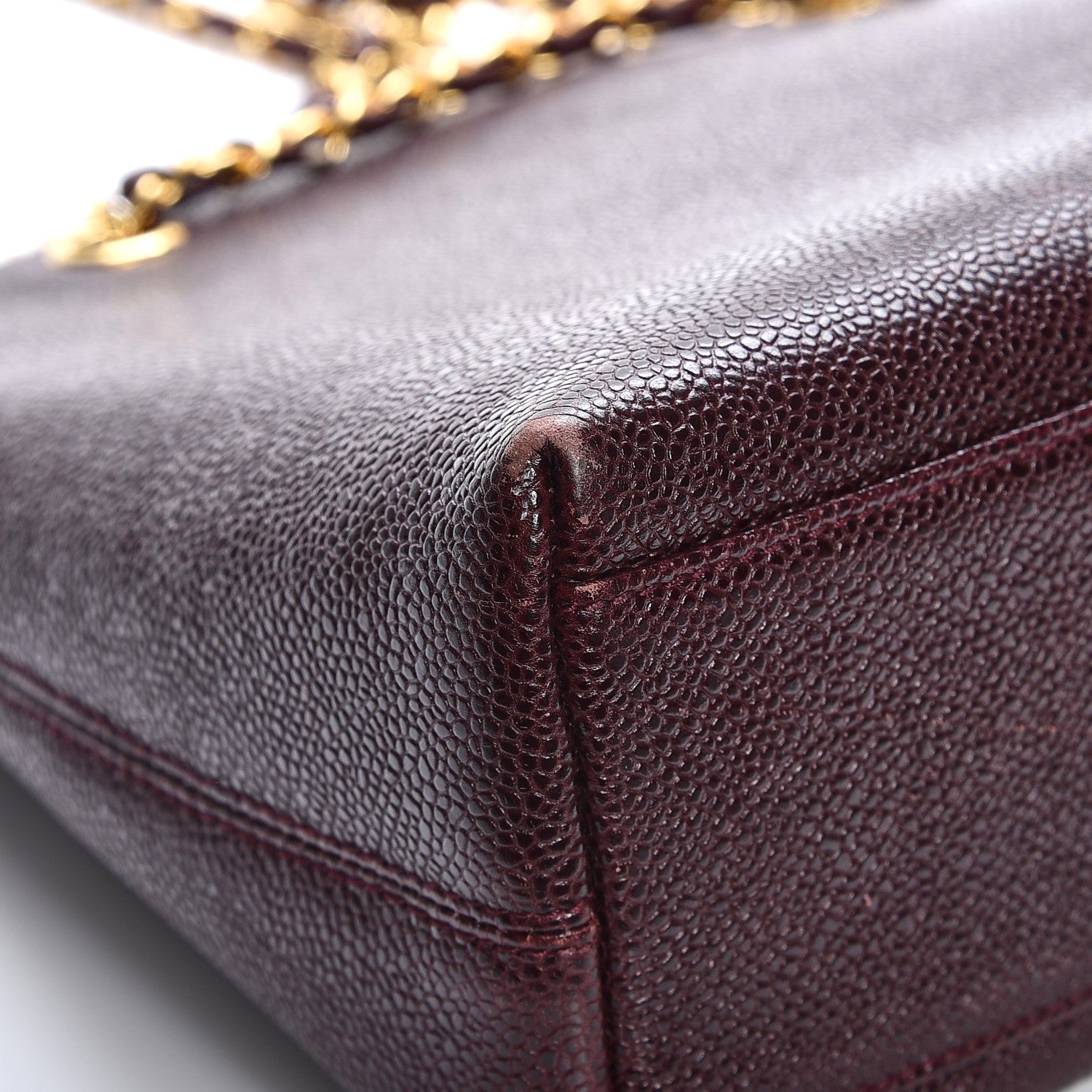 Chanel Caviar Shoulder Bag Bordeaux 10 of 11