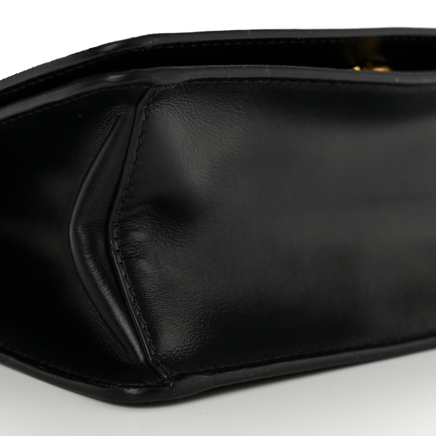 Saffiano Chain Shoulder Bag Black