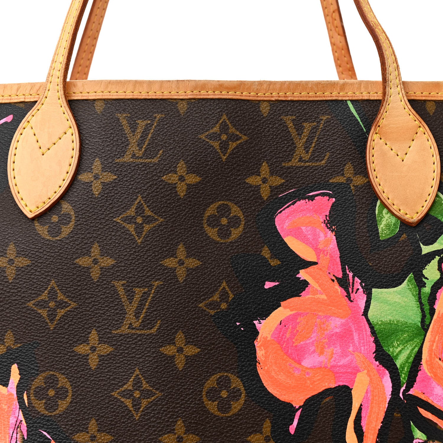 Louis Vuitton LOUIS VUITTON Monogram Roses Neverfull MM 7 of 16